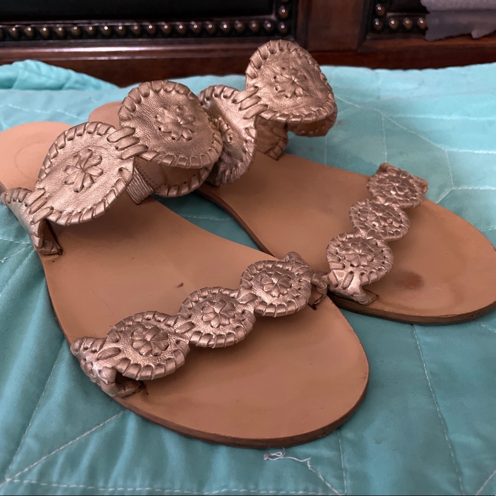 Jack Rogers gold✨ Sandals size 8